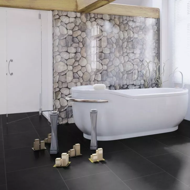 Виниловый пол DB00085 Dark Slate Клеевой 800 Stone XL Wineo Vinil
