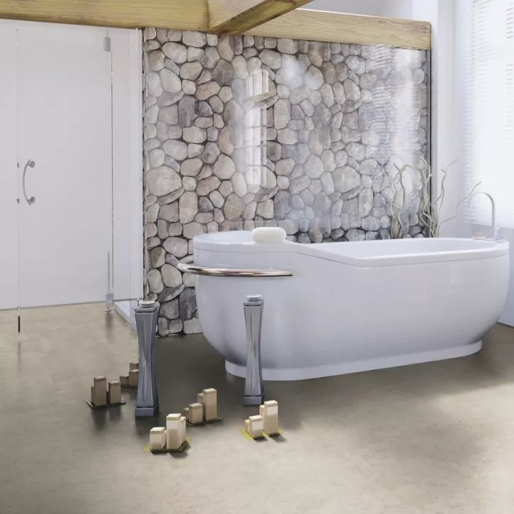 Виниловый пол DB00139 Patience Concrete Pure Клеевой 400 Stone Wineo Vinil