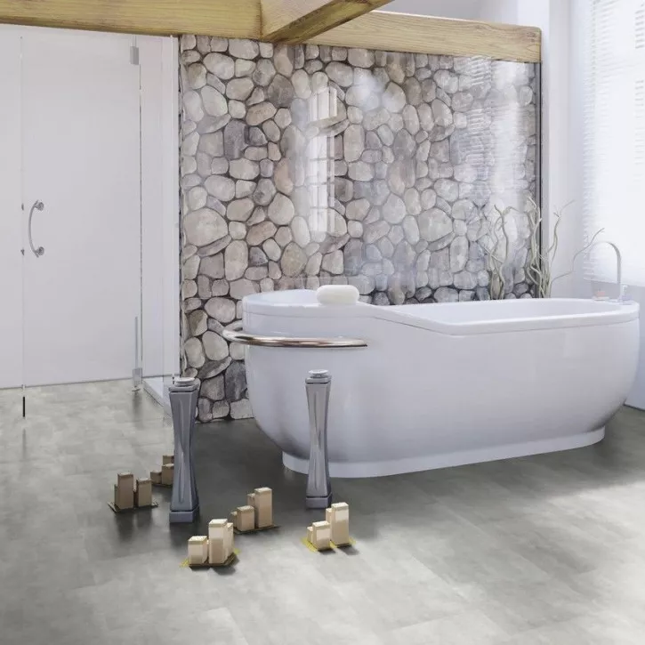 Виниловый пол DB00140 Wisdom Concrete Dusky Клеевой 400 Stone Wineo Vinil