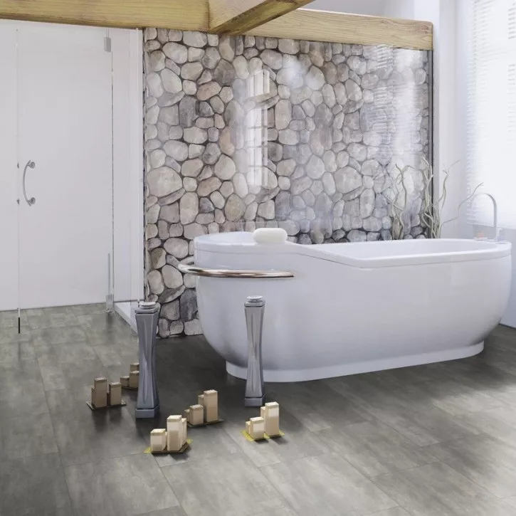 Виниловый пол MLD00137 Courage Stone Grey Замок 400 Multi-Layer Stone Wineo Vinil