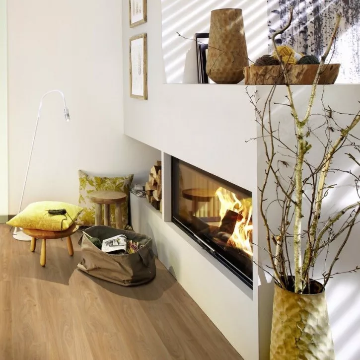 Виниловый пол DB00118 Summer Oak Golden Клеевой 400 Wood Wineo Vinil