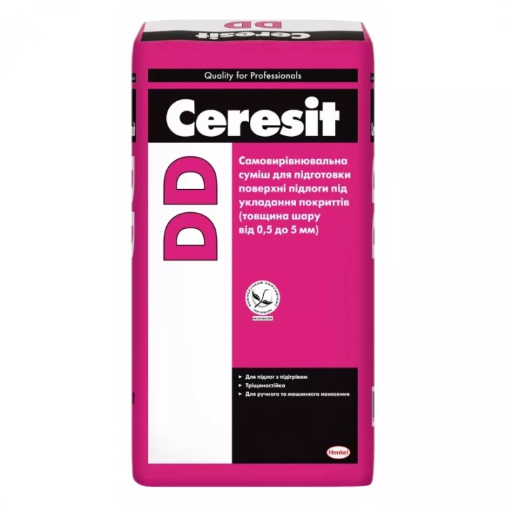 Самовыравнивающаяся смесь DD 25кг Ceresit Самовыравнивающаяся смесь DD 25кг Ceresit