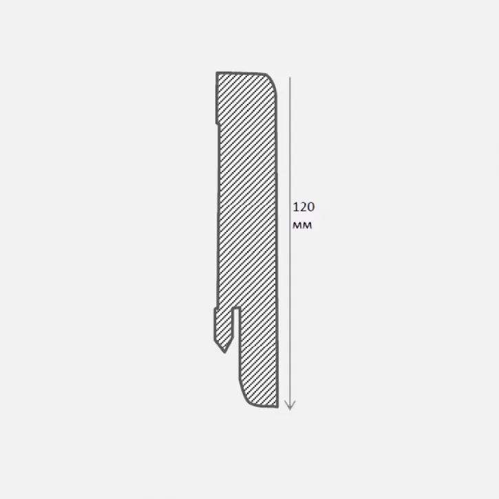 Плинтус ПВХ KLN120-03 Дуб Белый 120мм Neo Plinth Kluchuk Плинтус ПВХ KLN120-03 Дуб Белый 120мм Neo Plinth Kluchuk