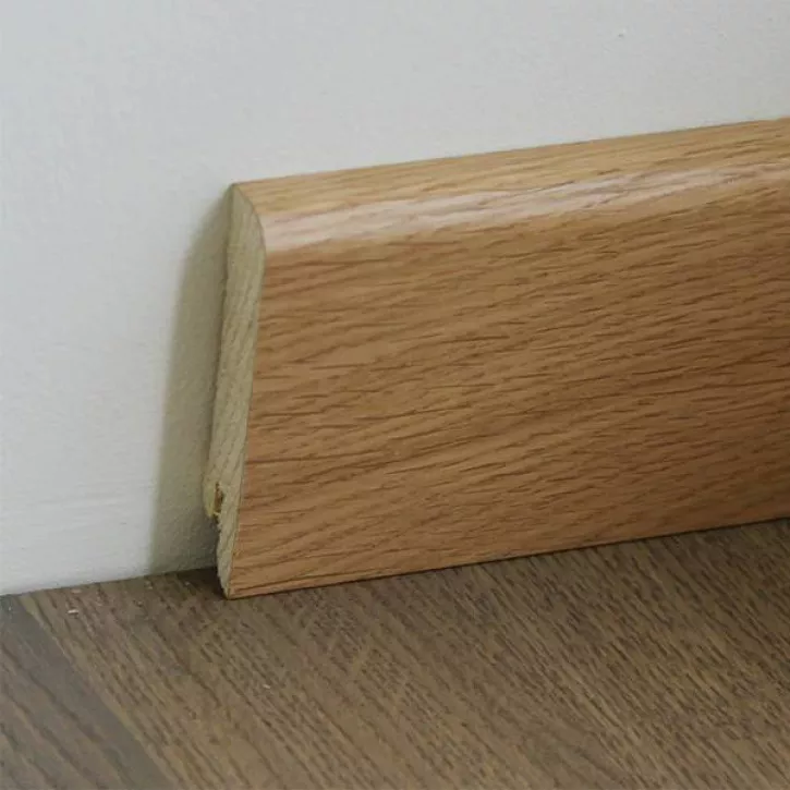 Плинтус деревянный Oak Varnished 70мм Pedross