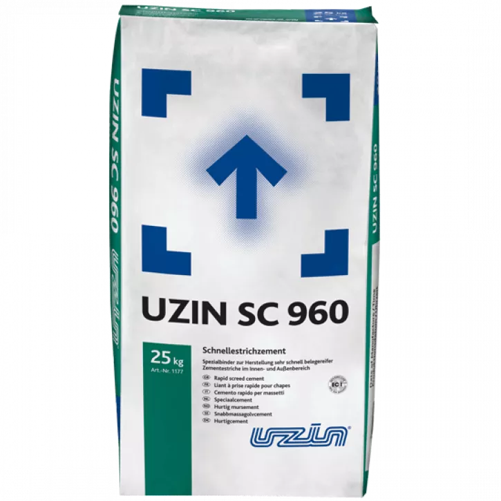 Быстротвердеющий цемент 1177 Sc 960 25кг Uzin