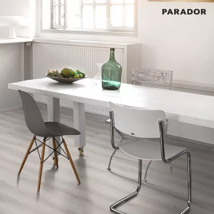 Ламинат 1593847 Дуб Аскада Белый Вибеленный 1Х Basic 600 V4 Parador