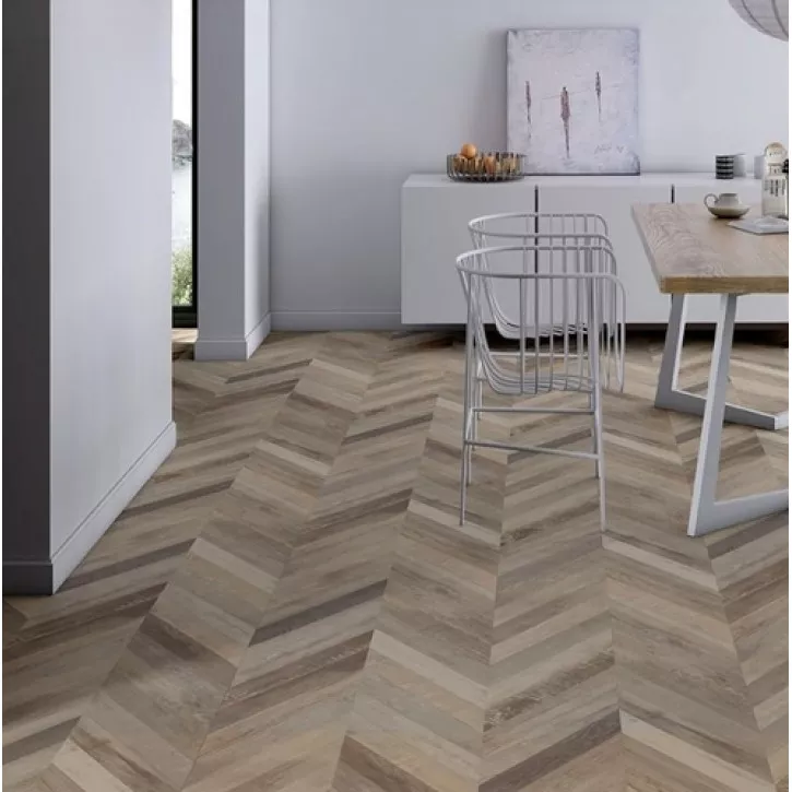 Ламинат S176201 Дуб CREAM CHEVRON Masterpieces Faus